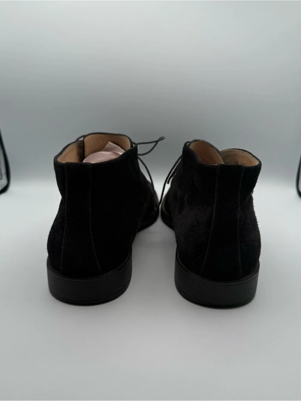 Ferragamo Studio Men's Black Suede Chukka Boots